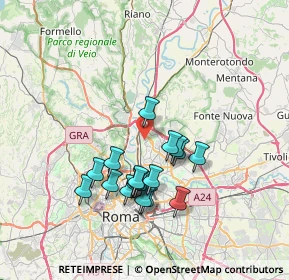 Mappa Via Rio nell'Elba, 00138 Roma RM, Italia (6.75056)