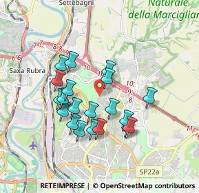 Mappa Via Rino Gaetano, 00138 Roma RM, Italia (1.631)