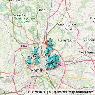 Mappa Via Stefano Satta Flores, 00138 Roma RM, Italia (6.47385)