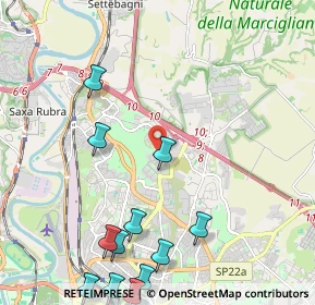 Mappa Via Stefano Satta Flores, 00138 Roma RM, Italia (2.98417)