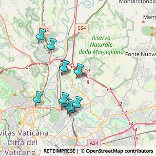 Mappa Via Stefano Satta Flores, 00138 Roma RM, Italia (3.81182)