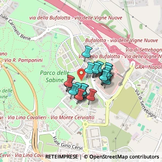 Mappa Via Stefano Satta Flores, 00138 Roma RM, Italia (0.27692)