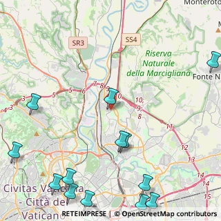 Mappa Via Mario del Monaco, 00138 Roma RM, Italia (6.98462)