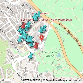 Mappa Via Mario del Monaco, 00138 Roma RM, Italia (0.24385)