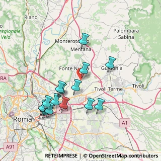 Mappa Via Sallustio Crispo, 00012 Laghetto RM, Italia (8.16333)