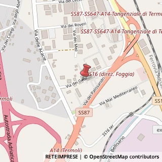 Mappa Via dei Gelsi, 22, 86039 Termoli, Campobasso (Molise)
