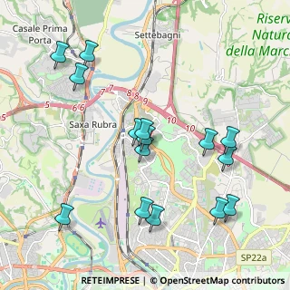 Mappa Via Barberino di Mugello, 00138 Roma RM, Italia (2.264)