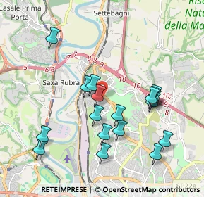 Mappa Via Barberino di Mugello, 00138 Roma RM, Italia (2.04833)