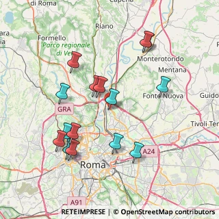 Mappa Via Barberino di Mugello, 00138 Roma RM, Italia (8.22)