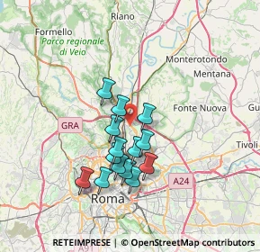 Mappa Via Barberino di Mugello, 00138 Roma RM, Italia (5.965)