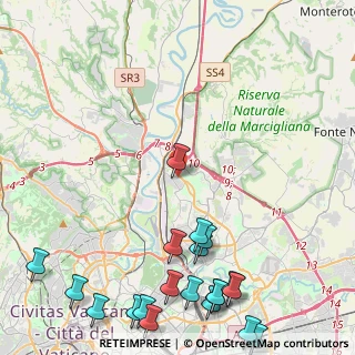 Mappa Via Barberino di Mugello, 00138 Roma RM, Italia (6.9205)