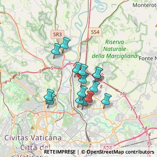 Mappa Via Barberino di Mugello, 00138 Roma RM, Italia (2.85933)