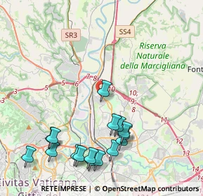 Mappa Via Barberino di Mugello, 00138 Roma RM, Italia (5.13313)