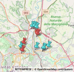 Mappa Via Barberino di Mugello, 00138 Roma RM, Italia (3.01)