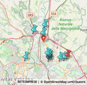 Mappa Via Barberino di Mugello, 00138 Roma RM, Italia (3.545)