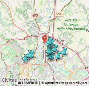 Mappa Via San Bernardino da Siena, 00138 Roma RM, Italia (3.15385)