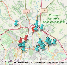 Mappa Via San Bernardino da Siena, 00138 Roma RM, Italia (4.09118)