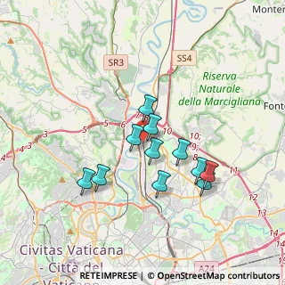 Mappa Via San Bernardino da Siena, 00138 Roma RM, Italia (3.13182)