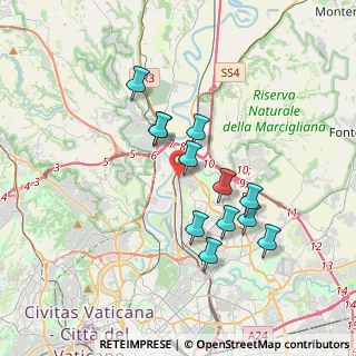 Mappa Via San Bernardino da Siena, 00138 Roma RM, Italia (3.32917)