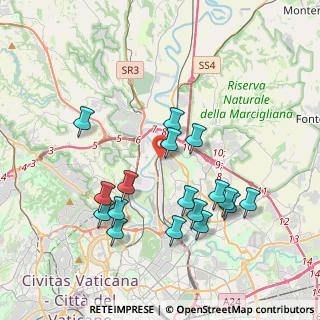 Mappa Via San Bernardino da Siena, 00138 Roma RM, Italia (4.09118)