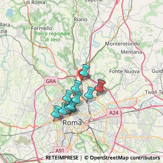 Mappa Via San Bernardino da Siena, 00138 Roma RM, Italia (6.32083)