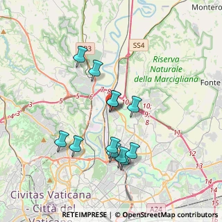 Mappa Via Piancastagnaio, 00138 Roma RM, Italia (3.54333)