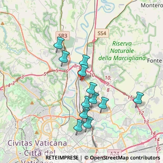 Mappa Via Piancastagnaio, 00138 Roma RM, Italia (3.6975)