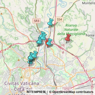 Mappa Via Piancastagnaio, 00138 Roma RM, Italia (3.05583)