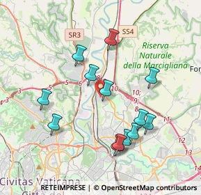 Mappa Via Piancastagnaio, 00138 Roma RM, Italia (3.92538)