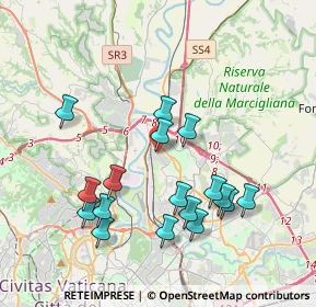 Mappa Via Piancastagnaio, 00138 Roma RM, Italia (4.05588)