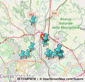 Mappa Via Piancastagnaio, 00138 Roma RM, Italia (3.39143)