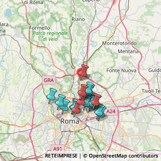 Mappa Via Piancastagnaio, 00138 Roma RM, Italia (6.9225)