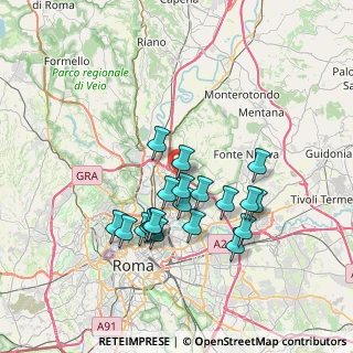 Mappa Via Adolfo Celi, 00100 Roma RM, Italia (6.8165)