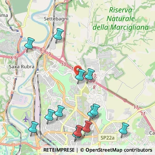 Mappa Via Adolfo Celi, 00100 Roma RM, Italia (2.91462)