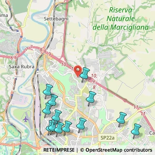Mappa Via Adolfo Celi, 00100 Roma RM, Italia (3.07846)