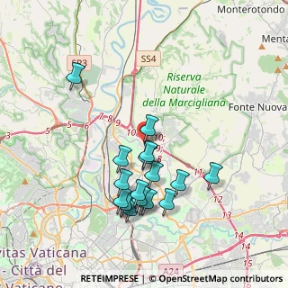 Mappa Via Adolfo Celi, 00100 Roma RM, Italia (3.855)