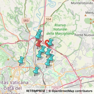 Mappa Via Adolfo Celi, 00100 Roma RM, Italia (3.09455)