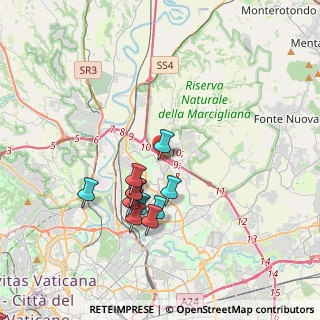 Mappa Via Adolfo Celi, 00100 Roma RM, Italia (3.4925)