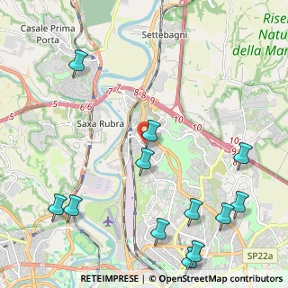 Mappa Via Sinalunga, 00138 Roma RM, Italia (3.06667)