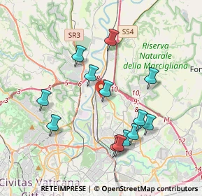 Mappa Via Sinalunga, 00138 Roma RM, Italia (3.91769)