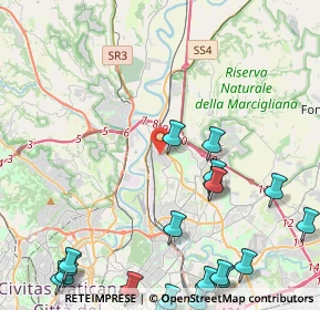 Mappa Via Sinalunga, 00138 Roma RM, Italia (6.622)