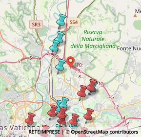 Mappa Via Carlo Dapporto, 00100 Roma RM, Italia (5.966)