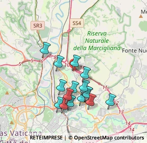 Mappa Via Carlo Dapporto, 00138 Roma RM, Italia (3.49875)