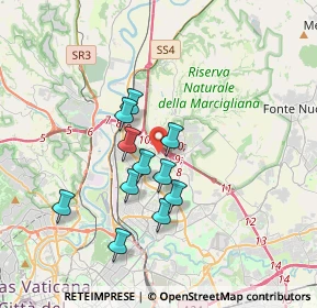 Mappa Via Carlo Dapporto, 00138 Roma RM, Italia (3.06636)