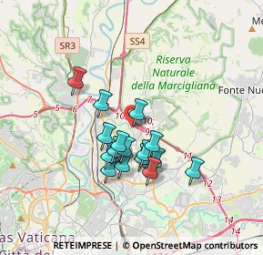 Mappa Via Carlo Dapporto, 00138 Roma RM, Italia (2.93471)