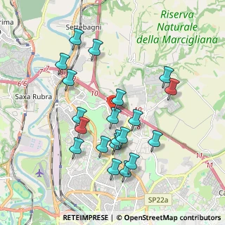 Mappa Via Carlo Dapporto, 00100 Roma RM, Italia (1.9765)