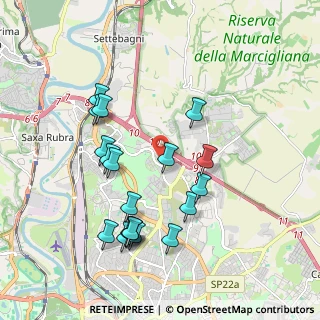 Mappa Via Carlo Dapporto, 00100 Roma RM, Italia (2.07421)