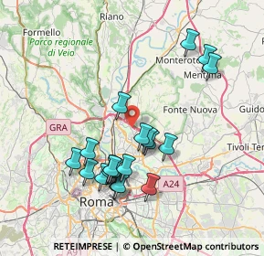 Mappa Via Carlo Dapporto, 00100 Roma RM, Italia (7.6525)