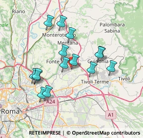 Mappa Via Veneto, 00013 Santa Lucia RM, Italia (7.02533)