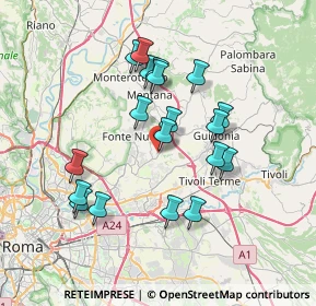 Mappa Via Veneto, 00013 Santa Lucia RM, Italia (6.93421)